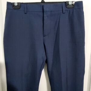 Banana Republic Navy Checkered Pants